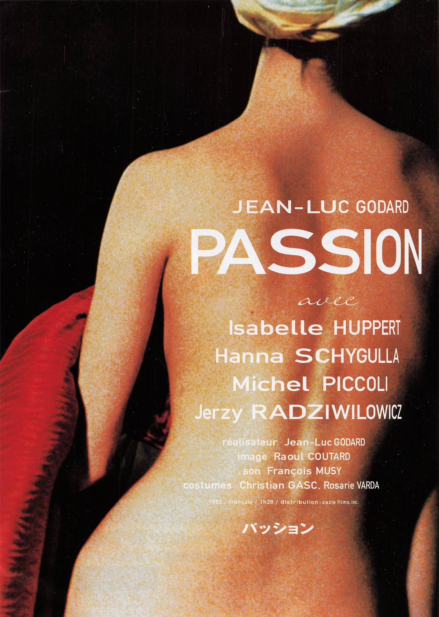 Passion 1982 Jean-Luc Godard French Movie chirashi Japanese flyer B5 Very good+