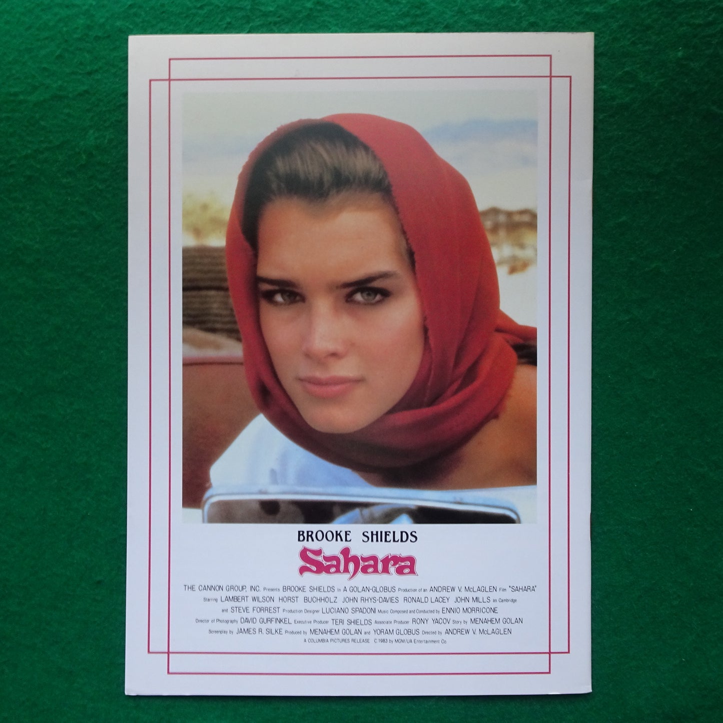 Program SAHARA Japanese Souvenir 1984 Brooke Shields Lambert Wilson