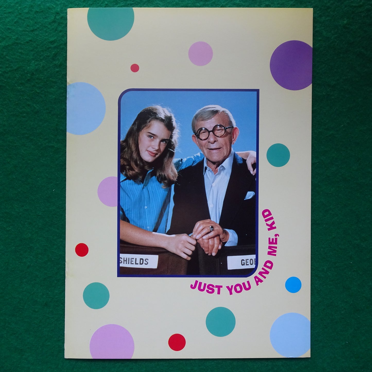 Program JUST YOU AND ME, KID Movie Booklet 1981 George Burns Brooke Shields Japanese