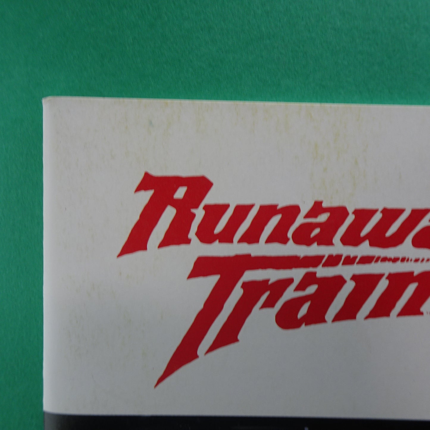 Runaway Train Japan Movie Program 1985 Jon Voight Andrey Konchalovskiy Excellent