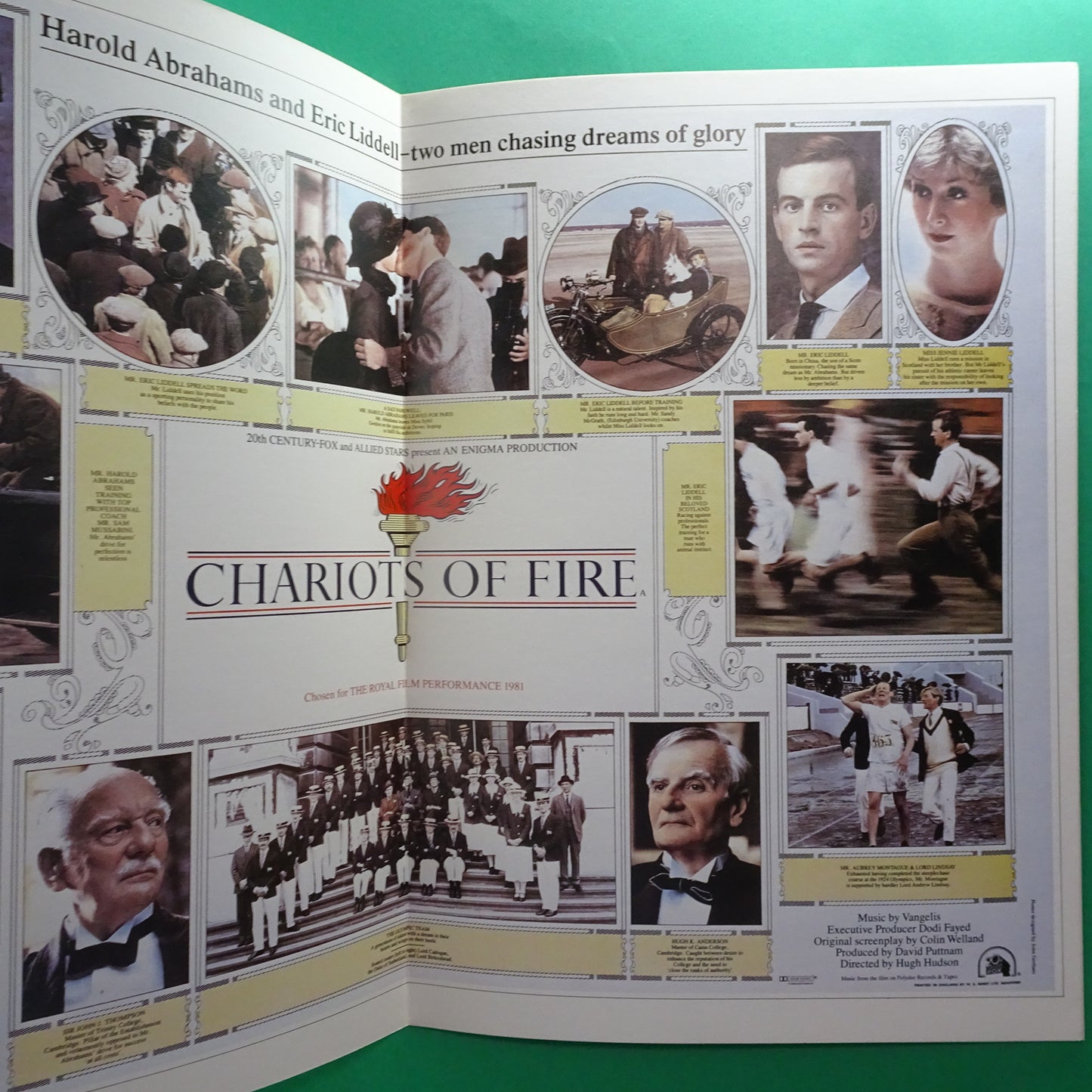 Program Chariots of Fire Japan Movie 1981 Ben Cross Hugh Hudson Ian Charleson VG