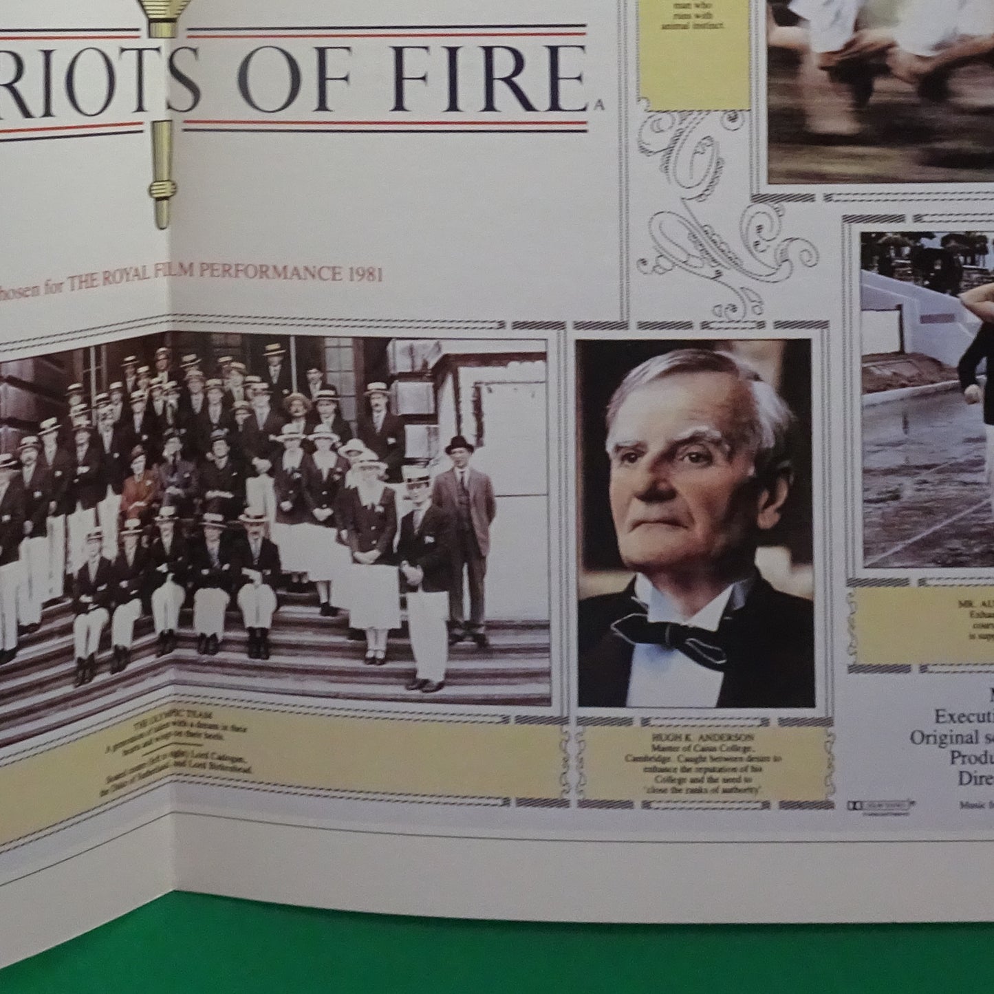 Program Chariots of Fire Japan Movie 1981 Ben Cross Hugh Hudson Ian Charleson VG