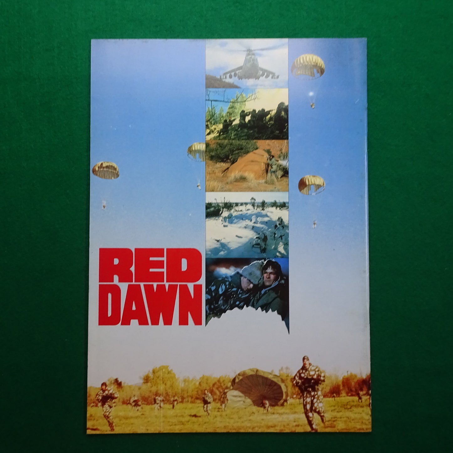 Red Dawn 1984 John Milius Movie Japanese program A4 size 21 x 29.7cm / about 8.3 x 11.7inch pamphlet excellent  condition