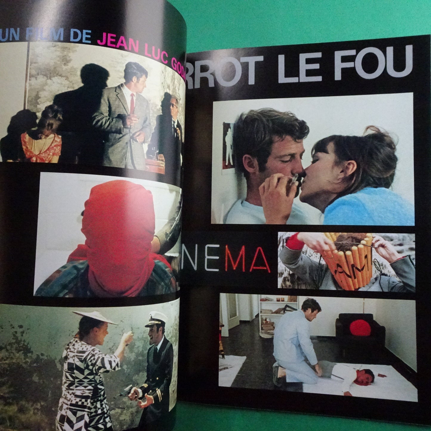 Pierrot Le Fou 1965 Jean-Paul Belmondo Jean-Luc Godard Movie Japanese Program B5 printed in 1983