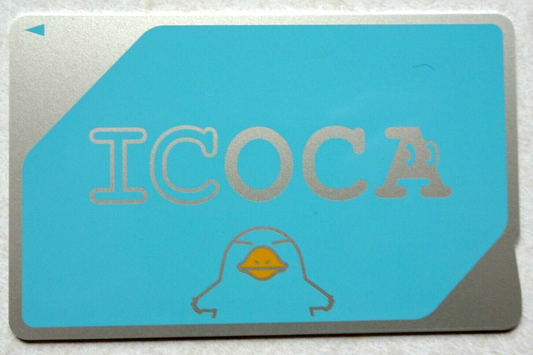 ICOCA Train Card JR West Deposit + 500 JP Yen balance left JR西日本 2019 Un-used, new. You can charge additionally at stations or convenience stores.in Japan. Almost SUICA compatible