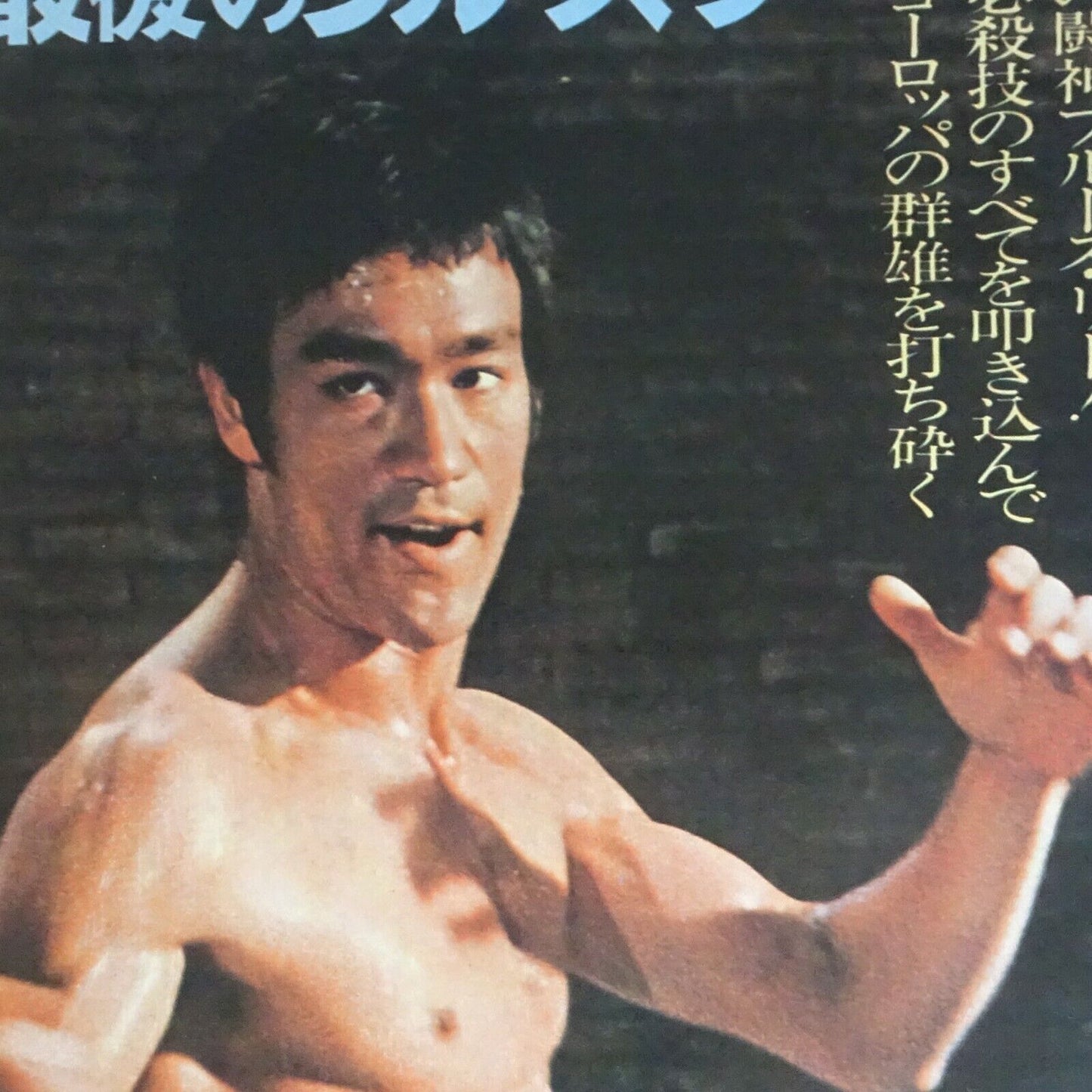 The Way of the Dragon 1972 Bruce Lee Movie Japanese Flyer Chirashi B5 mini poste