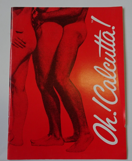 OH! CALCUTTA! Broadway Show Tour Souvenir Program 1982 NY Red  30 x 23 cm p.32
