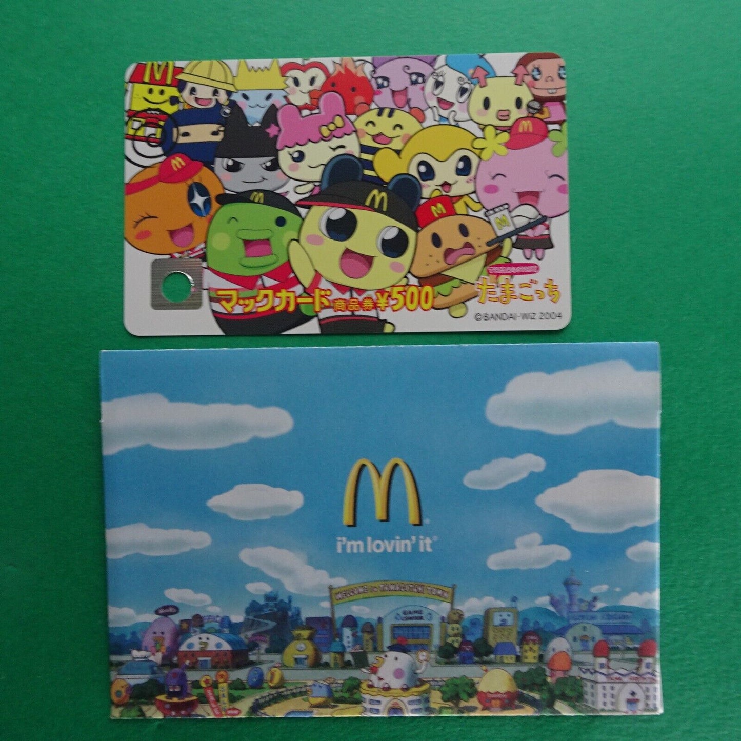 Tamagotchi! 2004 MacDonald gift card + paper sleeve Used balance 0 from Japan
