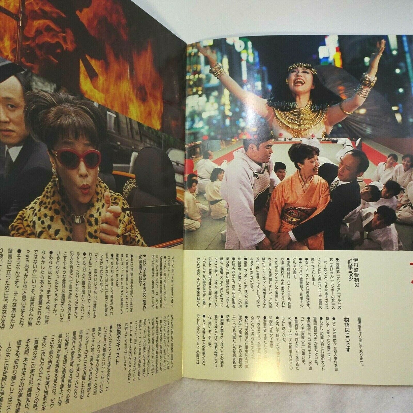 Juzo Itami Woman in Witness Protection Marutai 1997 Japanese Movie Program A4