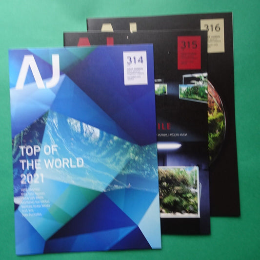Magazine Aqua Journal No.314-316 3 issues Aqua Design AMANO Japanese B5 size 2021 - 22