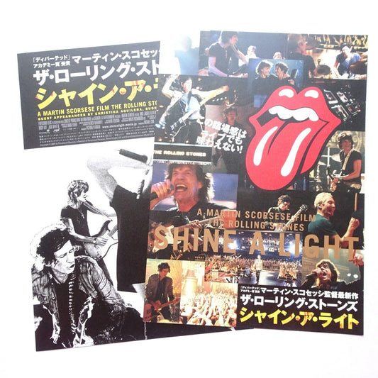 Martin Scorsese Rolling Stones Shine a Light 2 Movie mini posters Chirashi Japan