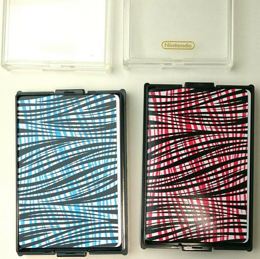 NINTENDO 100% Plastic PLAYING CARDS NAP631 VINTAGE w/ case and sheet lot 2