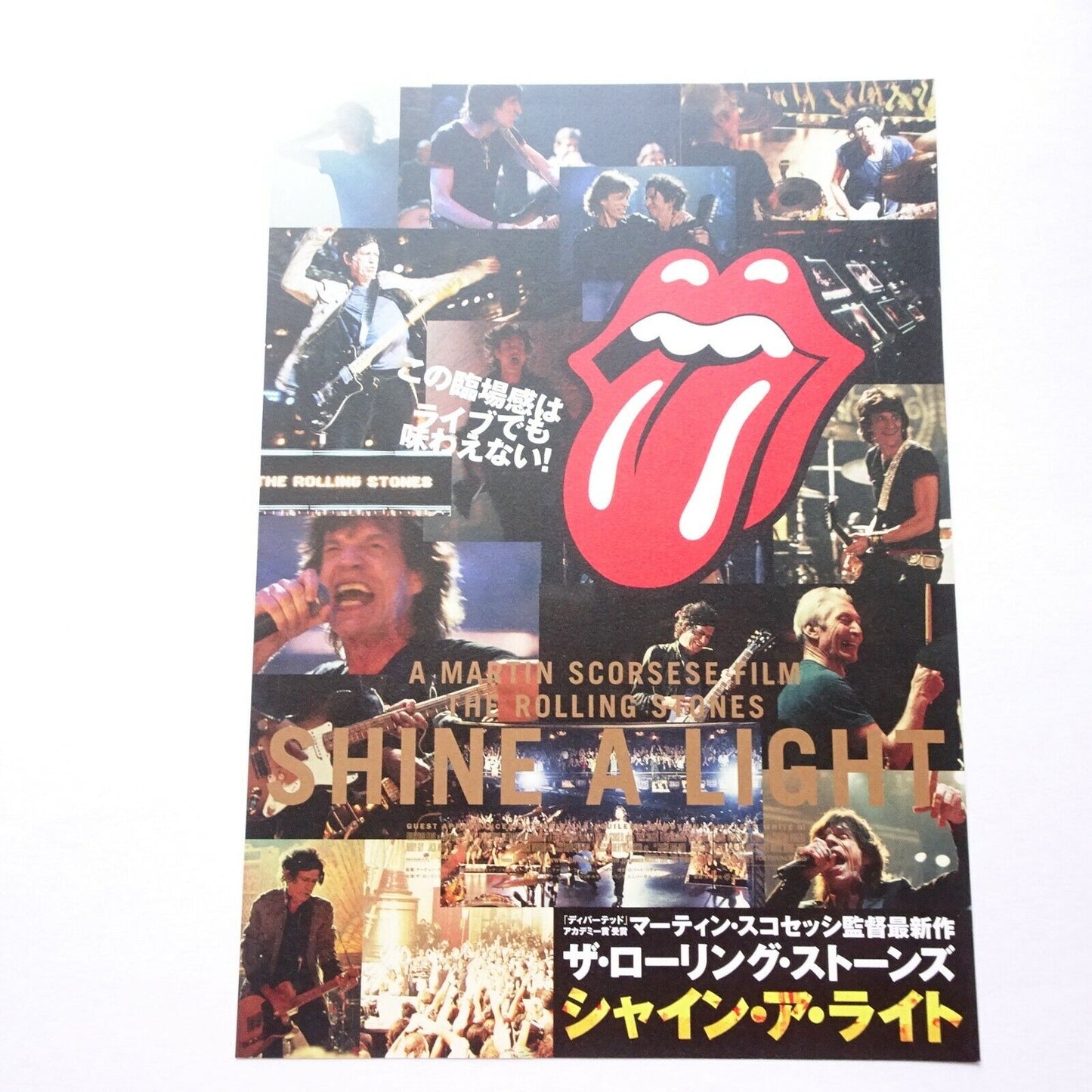 Martin Scorsese Rolling Stones Shine a Light 2 Movie mini posters Chirashi Japan