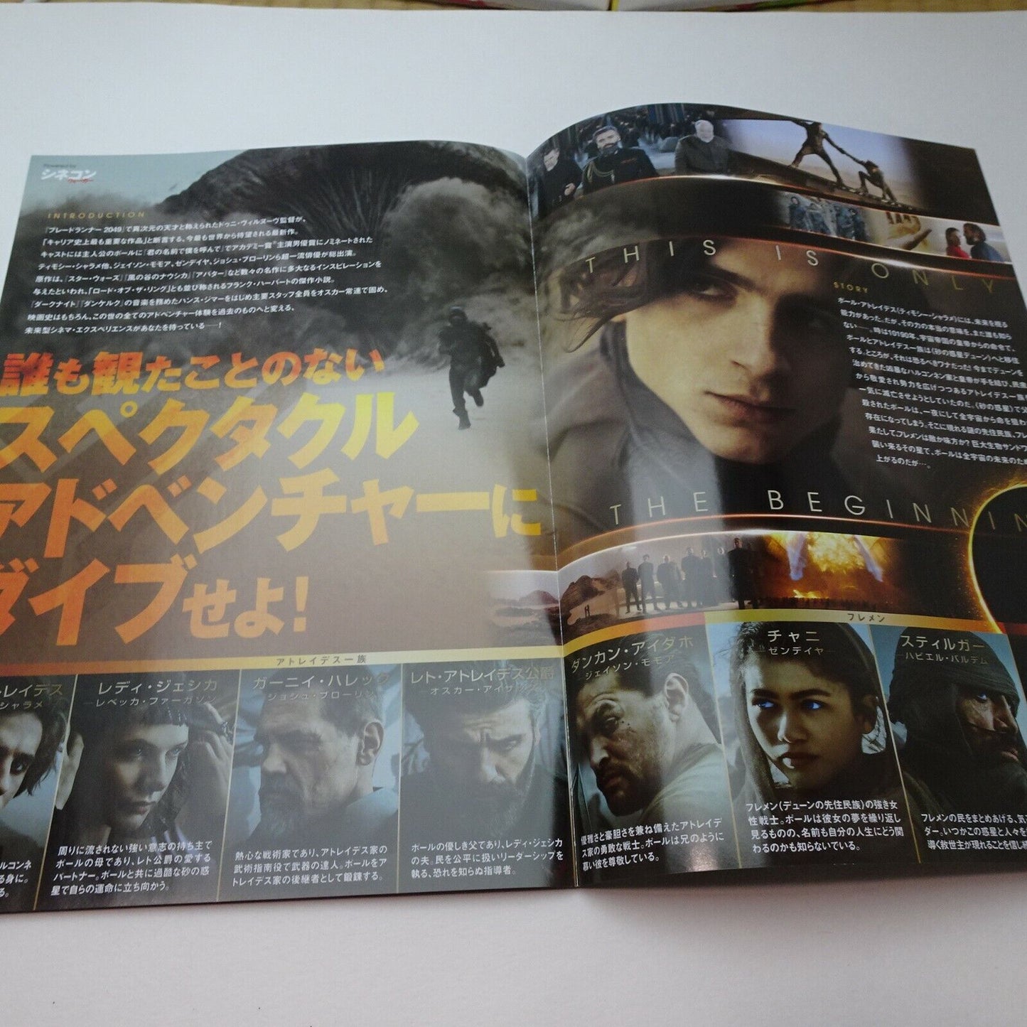 DUNE 2021 movie 2 type Japanese Chirashi Denis Villeneuve Timothee Chalamet Rebe