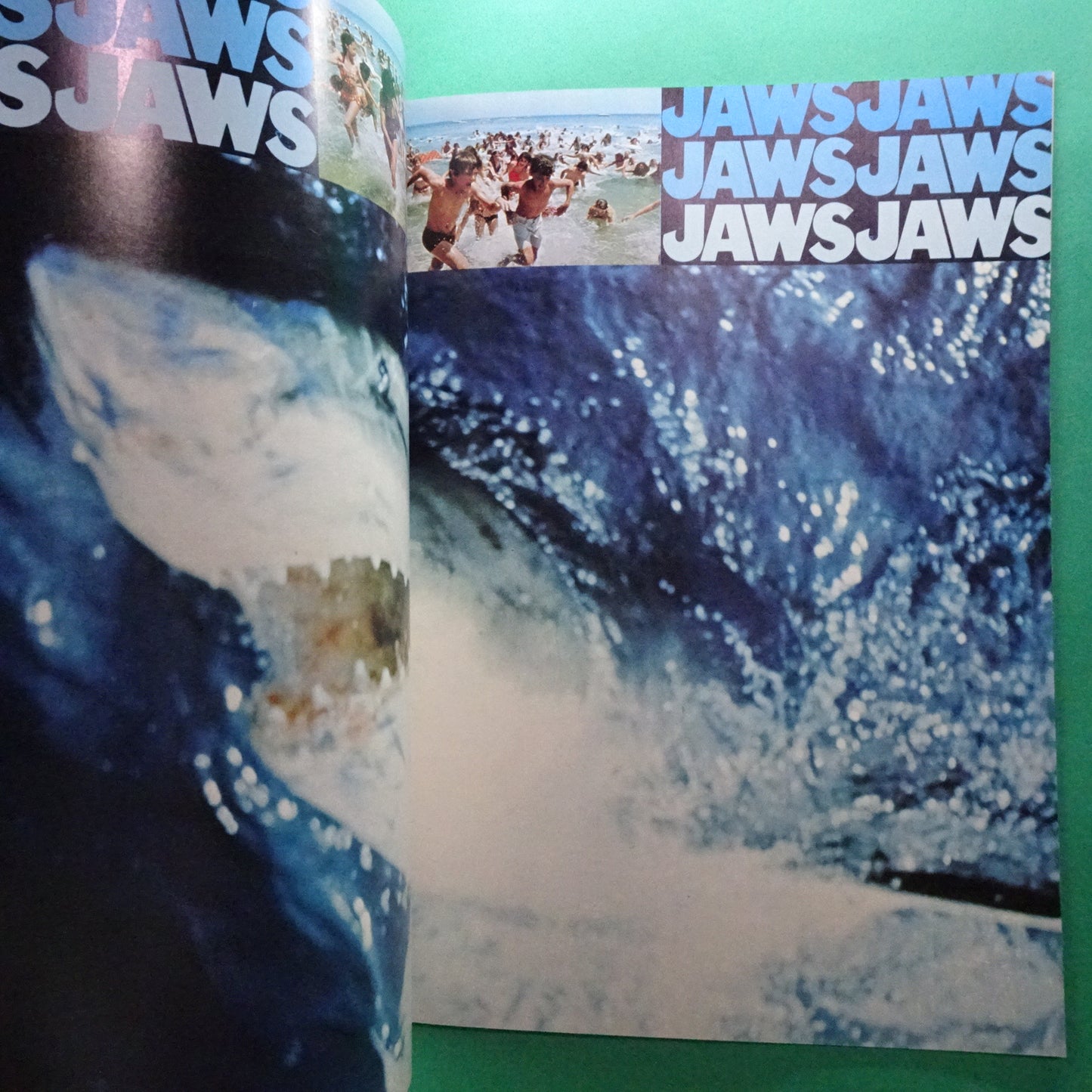 Jaws Movie 1975 Programs Steven Spielberg Roy Scheider Robert Shaw Rich Japanese A4 Excellent