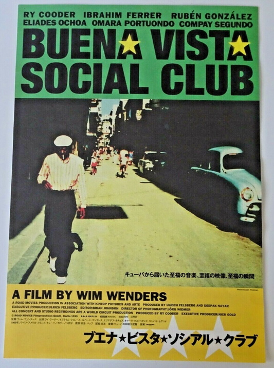 Buena Vista Social Club 1999 Adios 2017 x2 Flyer B5 chirashi Japan Wim Wenders