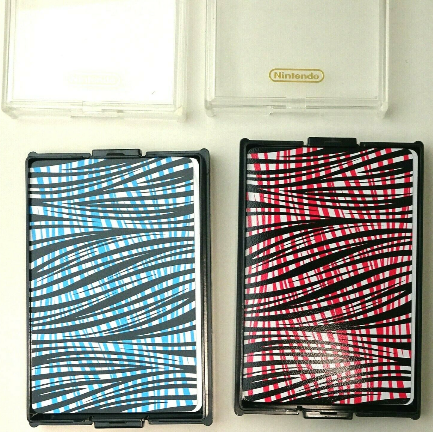 NINTENDO 100% Plastic PLAYING CARDS NAP631 VINTAGE w/ case and sheet lot 2