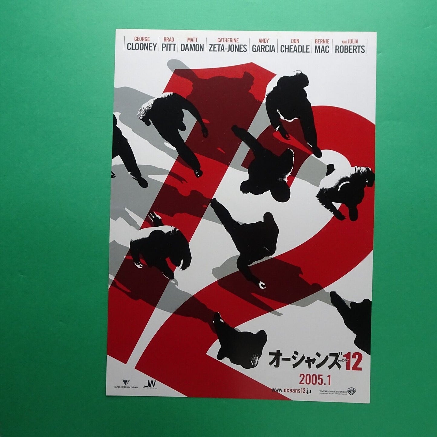 Chirashi Ocean's Eleven 2001 Twelve Eight 3 Movie Japanese Flyer B5 lot